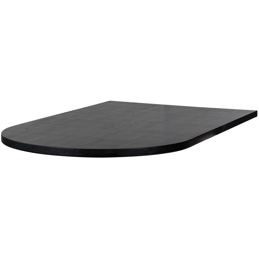 WOOOD TABLO LUNGO SIDOBORDSSKIVA RUND ASK BLACKNIGHT MATT [fsc]