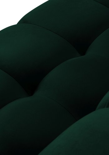 MICADONI Mamaia sofa, 3 seter - grnn flyel og sort metall