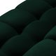 MICADONI Mamaia sofa, 3 seter - grnn flyel og sort metall