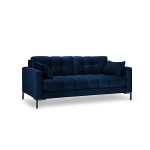 MICADONI Mamaia sofa, 3 sder - bl fljl og sort metal