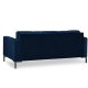 MICADONI Mamaia sofa, 3 seter - bl flyel og sort metall