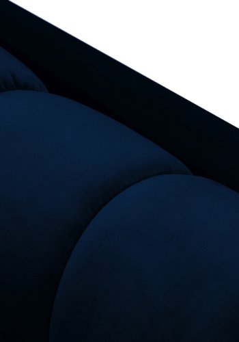 MICADONI Mamaia sofa, 3 seter - bl flyel og sort metall