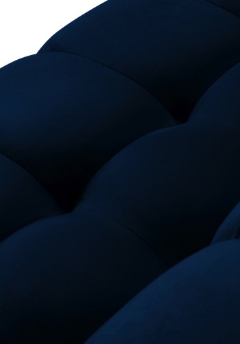 MICADONI Mamaia sofa, 3 seter - bl flyel og sort metall