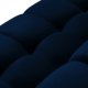 MICADONI Mamaia sofa, 3 seter - bl flyel og sort metall