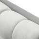 MICADONI Mamaia sofa, 3 seter - slv flyel og sort metall