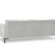 MICADONI Mamaia sofa, 4 seter - slv flyel og sort metall