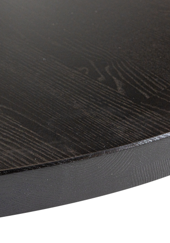 WOOOD TABLO LUNGO SIDOBORDSSKIVA RUND ASK BLACKNIGHT MATT [fsc]