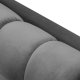 MICADONI Mamaia sofa, 4 seter - beige flyel og sort metall