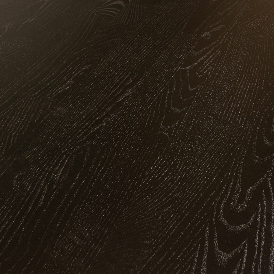 WOOOD TABLO LUNGO SIDOBORDSSKIVA RUND ASK BLACKNIGHT MATT [fsc]