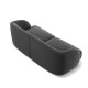 MICADONI Miley sofa, 2 seter - gr flyel og sort plast