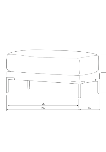 WOOOD PARPOUF 50CM CHOKOLADEBRUN