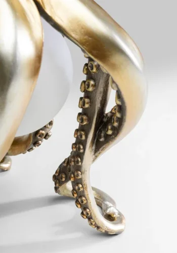 KARE DESIGN Animal Octopus bordlampe - hvid glas og guld polyresin