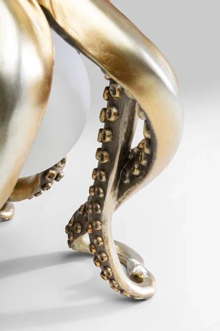 KARE DESIGN Animal Octopus bordlampe - hvid glas og guld polyresin