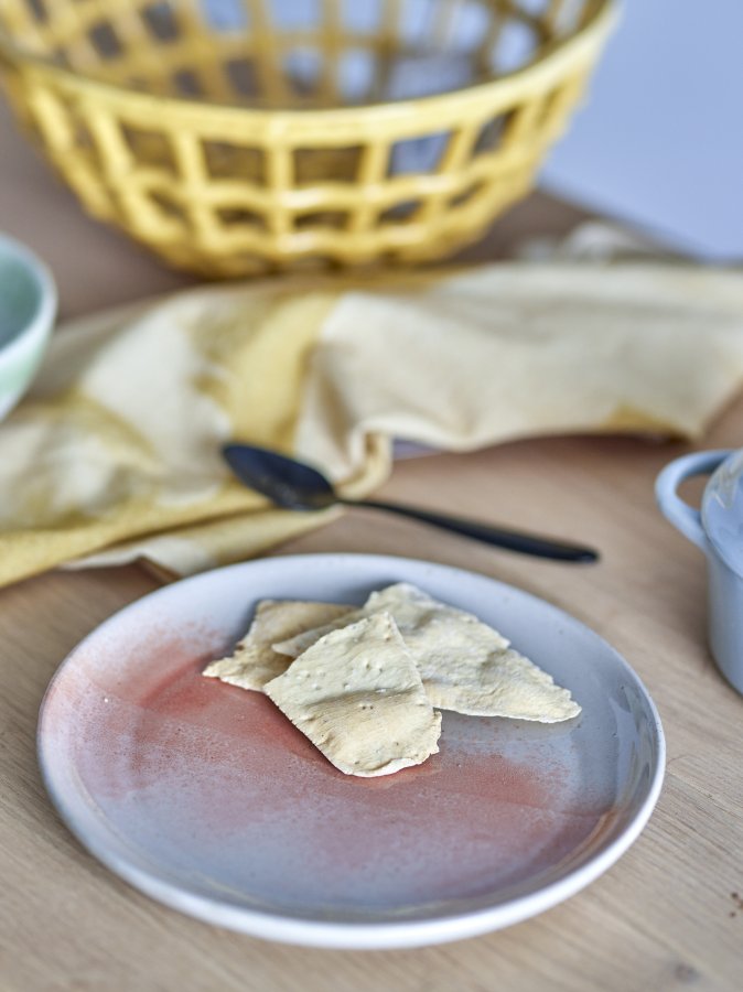 BLOOMINGVILLE Paula Frühstücksset - orangefarbenes Steingut (12er-Set)