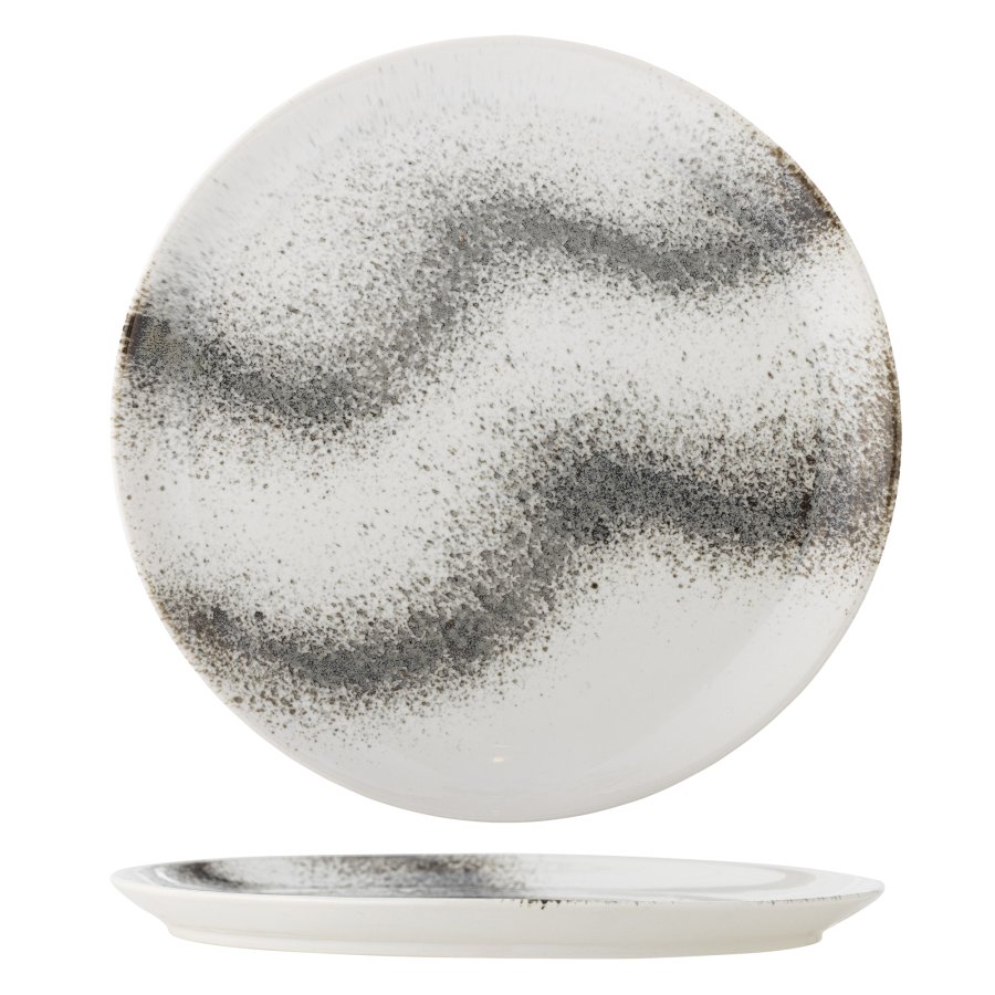 BLOOMINGVILLE Paula Teller, Grau, Steingut