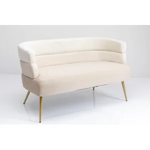 KARE DESIGN Sandwich Cream 2 pers. sofa - creme polyester og stl