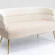 KARE DESIGN Sandwich Cream 2 pers. sofa - creme polyester og stl