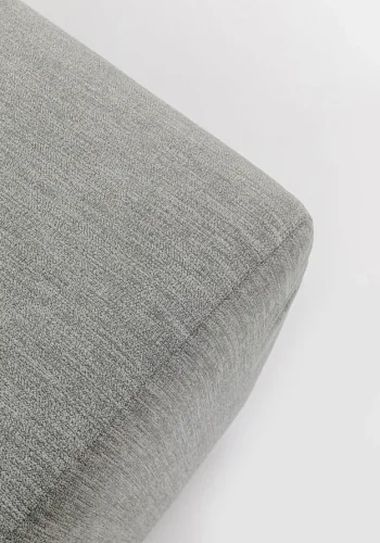 KARE DESIGN Lucca Grey puf til modul sofa, 76 cm - gr stof og PVC