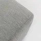 KARE DESIGN Lucca Grey puf til modul sofa, 76 cm - gr stof og PVC