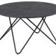 ACT NORDIC Wyre sofabord, rund - sort Izmir melamin og sort stl (80)