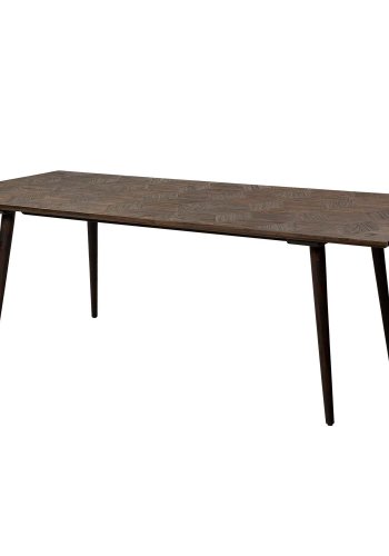 DAN-FORM rektangulrt Diamond spisebord - brun alm resirkulert tre (220x100)