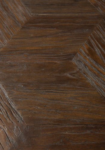 DAN-FORM rektangulrt Diamond spisebord - brun alm resirkulert tre (220x100)