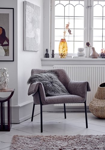 BLOOMINGVILLE Edea Teppich, rechteckig - braune Baumwolle (150x90)