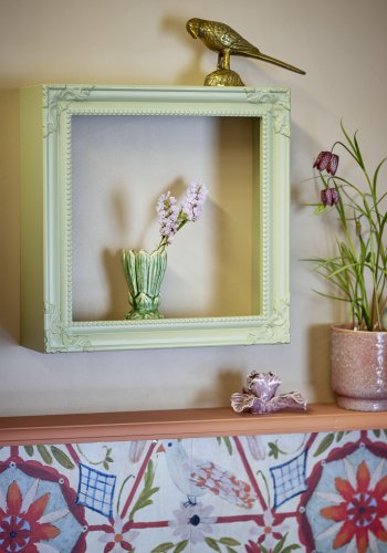 CREATIVE COLLECTION Larna Regal, Grün, MDF (L35xH35xB12 cm)