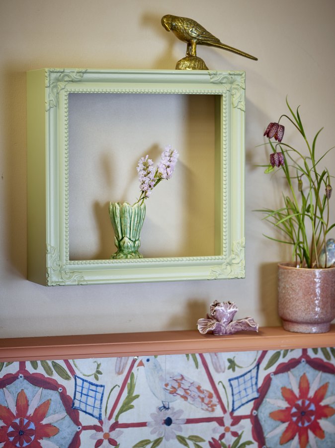 CREATIVE COLLECTION Larna Regal, Grün, MDF (L35xH35xB12 cm)