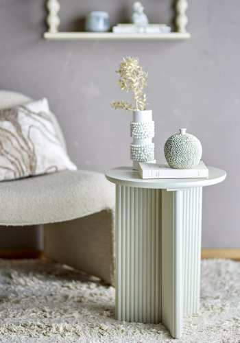 BLOOMINGVILLE Edith Beistelltisch, Wei, Kiefer (T40xH50 cm)