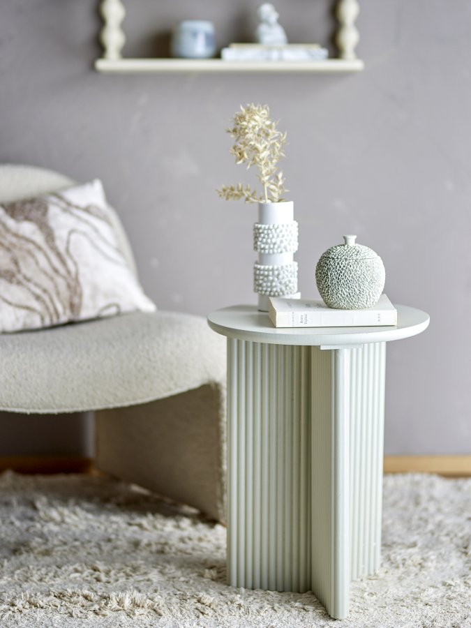 BLOOMINGVILLE Edith Beistelltisch, Wei, Kiefer (T40xH50 cm)