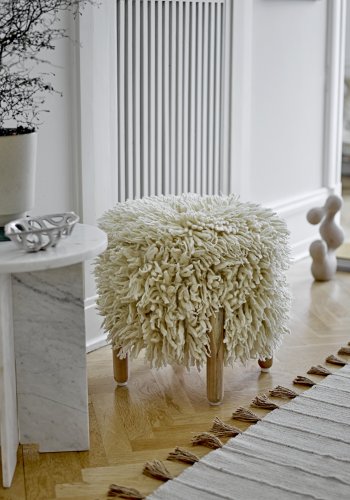 BLOOMINGVILLE Avino teppe, rektangulrt - naturlig bomull (245x75)