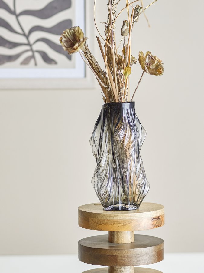 BLOOMINGVILLE Tulla vase, gr, glass