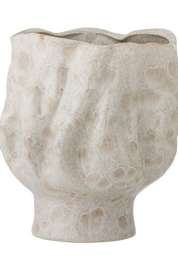 BLOOMINGVILLE Adair Vase, Wei, Steingut (T21xH24 cm)