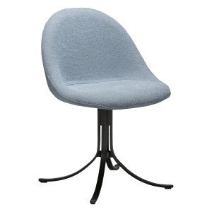 DANFORM Dolo drejestol - bl tge bouclstof og antik tin stl