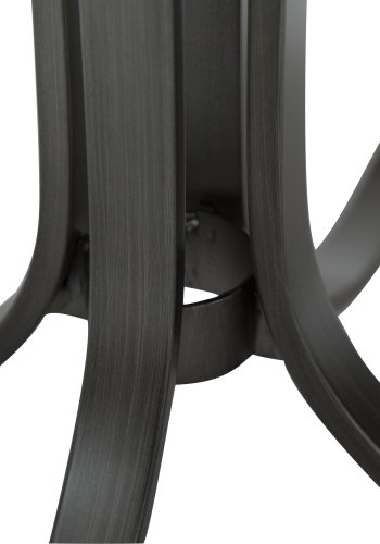 DANFORM Dolo Drehstuhl - Bouclé-Stoff in Nebelblau und antiker Zinnstahl