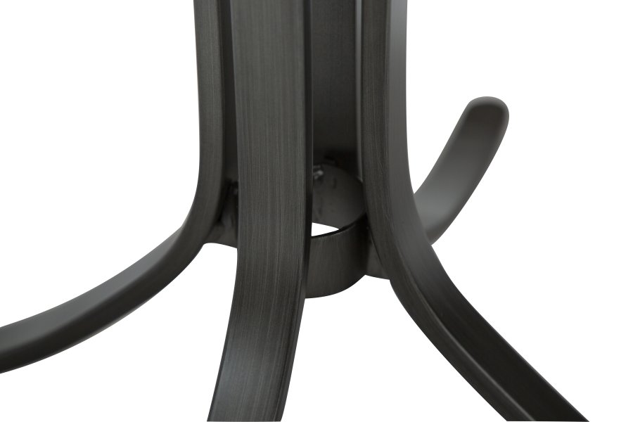 DANFORM Dolo Drehstuhl - Bouclé-Stoff in Nebelblau und antiker Zinnstahl