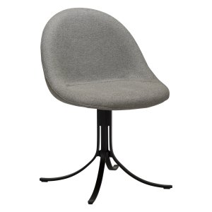 DANFORM Dolo drejestol - pebble earth bouclstof og sort stl