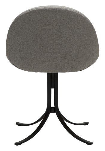 DANFORM Dolo Drehstuhl - Kieselerde-Bouclé-Stoff und schwarzer Stahl