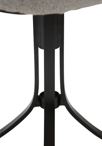 DANFORM Dolo Drehstuhl - Kieselerde-Bouclé-Stoff und schwarzer Stahl