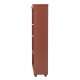 BLOOMINGVILLE Sasha Schrank, Rot, MDF (L66xH151,5xB32 cm)