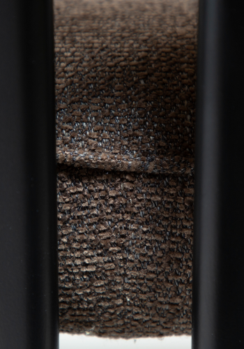 DAN-FORM Duct spisebordsstol - major brun boucl� stof og sort metal