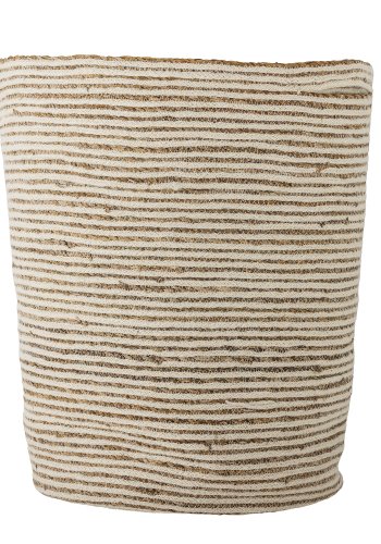 BLOOMINGVILLE Selena-kurv, hvit, jute