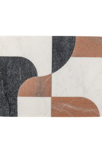 BLOOMINGVILLE Jazzi Schneidebrett, Wei, Marmor