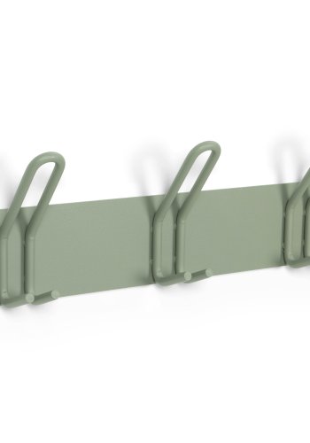 SPINDER DESIGN Miles 3 knagerkke, m. 3 knager - stvet grn stl