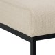 ACT NORDIC Caix sovesofa, m click & clack, delt ryggsttte, smmer - beige stoff og sort stl (198x95)