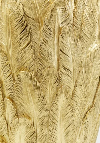 KARE DESIGN Feathers vase - guld polyresin (H:91cm)