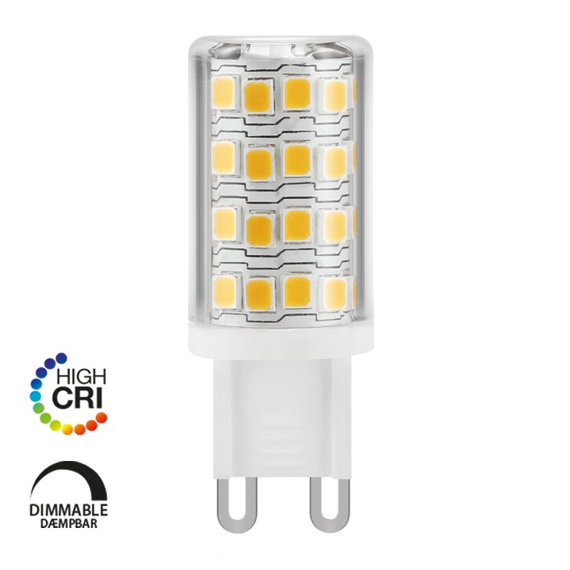 LED p�re G9 p�re - 4,1W, d�mpbar, 2700K, CRI90, 410lm