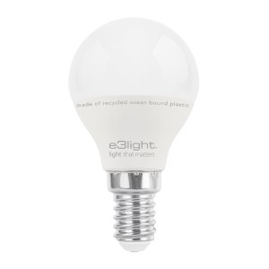 E3LIGHT LED P45 E14 - 470lm, 2700K, Ocean Bound Plastic