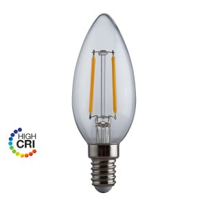E3LIGHT Proxima LED B35 - E14, 2,5W, 250lm, 2700K, Klar, CRI90